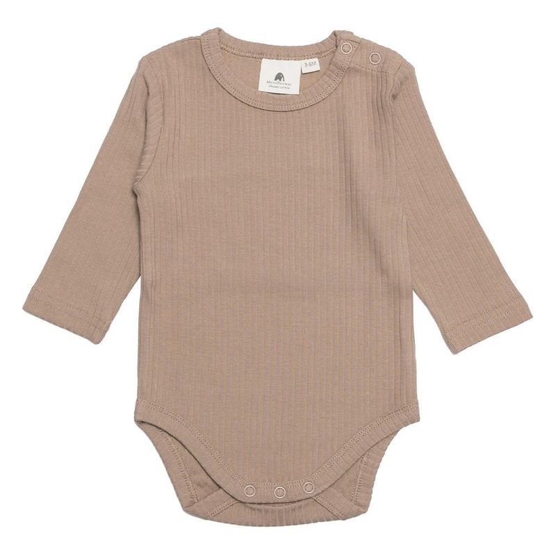 My1 body i rib med knapp - VELG FARGE