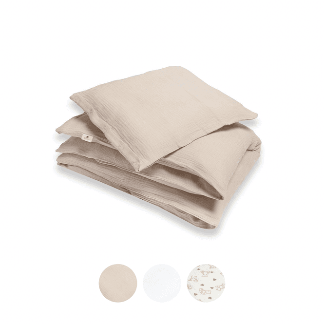 Hovedbilde Sengetøy i musselin bomull – VELG FARGE