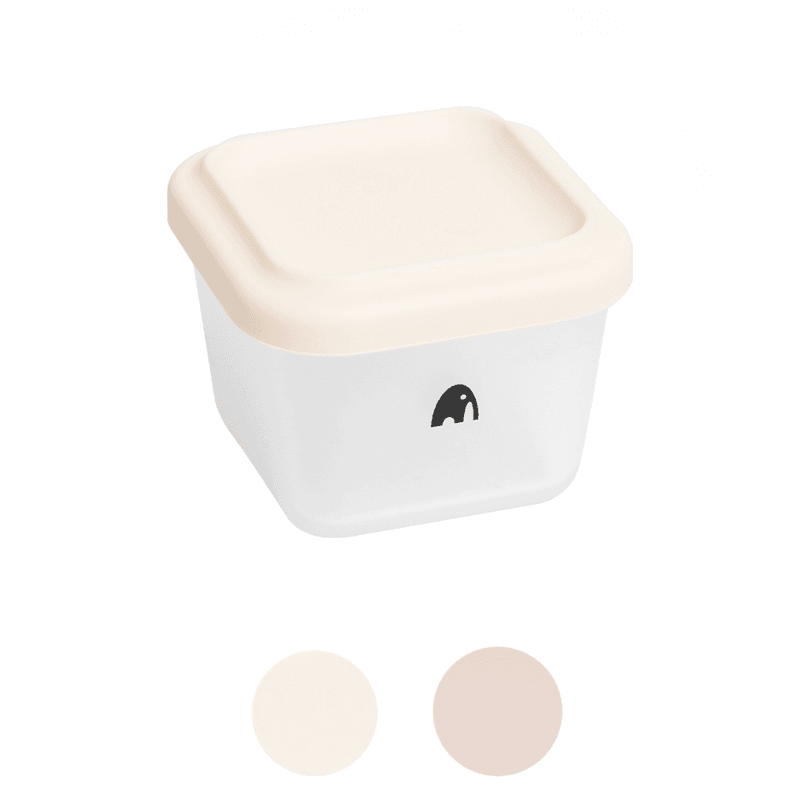 Oppbevaringsbeger firkantet 150ml - VELG FARGE