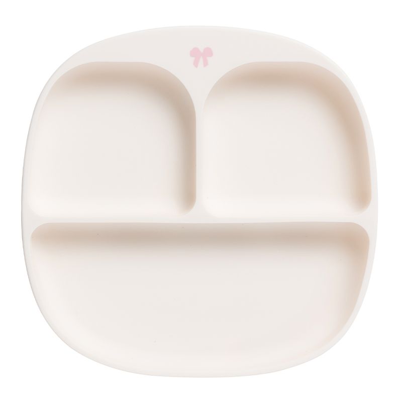 Tallerken for barn med inndeling og sugekopp – VELG FARGE