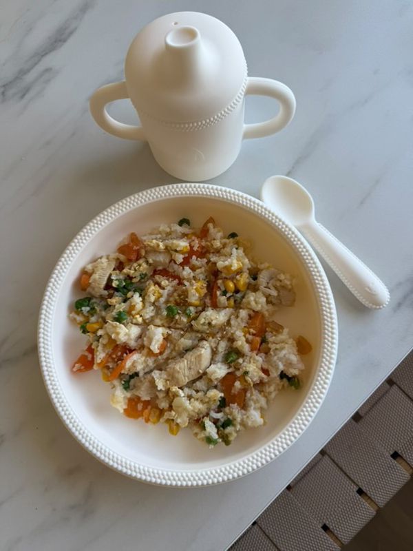 Tallerken med sugekopp  My1 BUBBLES - VELG FARGE